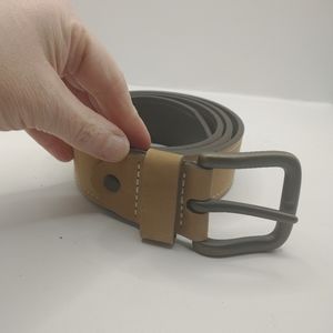 Daniel Cremieux Tan Leather Stitched Edge Belt Sz 42
